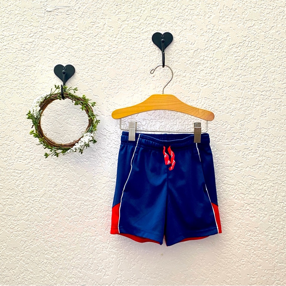 Patriotic Jumping Beans Toddler Boys Active Shorts Navy & Red - Size 2T